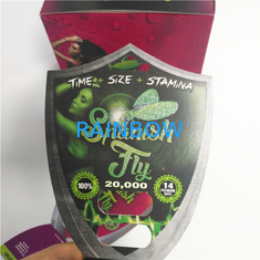 Ampolla plástica del RINOCERONTE durable que empaqueta el material masculino del papel revestido de la tarjeta lenticular 3d