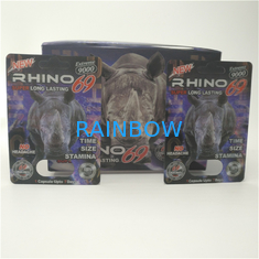 rinoceronte de empaquetado de la tarjeta de la ampolla de la cápsula 3d 99 9000