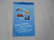 El sello impreso Ldpe del apretón empaqueta el azul con la pequeña historieta para los juguetes de los niños