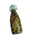 El leopardo de Brown del ANIMAL DOMÉSTICO imprimió las etiquetas de la manga del encogimiento para las botellas de la bebida del bebé