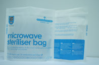 Levántese los bolsos azules del almacenamiento de la comida del sello de vacío/los bolsos del sellado al vacío de la microonda para la comida