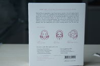 Tarjeta blanca de empaquetado de la caja del papel rosado de Sade para la máscara cosmética del colágeno del ginseng
