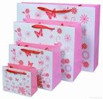 Bolsa de papel delicado rosada de Hnadle para hacer compras, imprimiendo la bolsa de papel del regalo