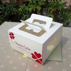 Caja blanca de empaquetado del papel de la tarjeta de la caja de papel de la caja del pastel de queso para el envase del bocado