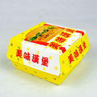 Caja de empaquetado de la hamburguesa disponible de la caja de papel de la categoría alimenticia con el logotipo modificado para requisitos particulares