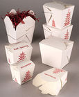 Caja del Libro Blanco que empaqueta para la comida en camino, caja de papel del paquete de los tallarines