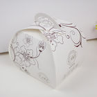 Caja de papel elegante que empaqueta para la torta que empaqueta, caja de torta plegable con la manija