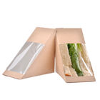 Caja formada pirámide del pollo de las palomitas, caja de papel disponible para Sanwhiches
