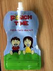Bolsa colorida del canalón de los alimentos para niños que empaqueta con la cremallera reconectable