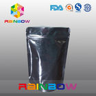 Bolsa impresa modificada para requisitos particulares del papel de aluminio que empaqueta para el polvo de la proteína, negra