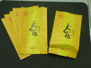 Bolsos de empaquetado 10g 12g del té chino de la hoja del escudete del lado de la impresión del fotograbado