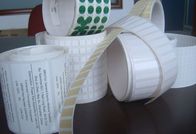 Etiquetas de la manga del encogimiento del espacio en blanco del Libro Blanco modificadas para requisitos particulares impresas en etiquetas engomadas de la impresora del rollo