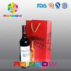 Bolsas de papel modificadas para requisitos particulares biodegradables con la cuerda de los PP para el empaquetado de las botellas de vino rojo