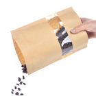 Bolsa de papel de Kraft de la categoría alimenticia con la ventana clara/bolso de Mylay para la haba, caramelo, pan, café