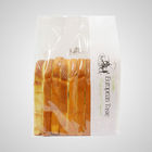 La bolsa de papel blanca de Kraft para el pan/se levanta bolsas con Mylar y la ventana clara