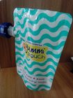 El empaquetado impermeable reutilizable de la bolsa del canalón se levanta la bolsa Ziplock de los alimentos para niños con el canalón
