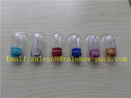 botellas plásticas de la medicina del papel de aluminio 10ml para la píldora del sexo con el casquillo colorido