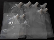 4oz 8oz 16oz 32oz PA/PE se levantan el bolso transparente del canalón para el empaquetado del vino