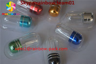 Botellas de píldora plásticas del sexo de la bala, forma plástica del pene de los envases de la píldora del hexágono
