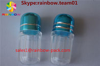 el dick plástico de los envases del capsul de las botellas de píldora en venta formó los envases azules de la cápsula de la botella hexagonales y forma octagonal