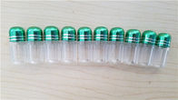 Botella plástica vacía para la píldora y cápsulas/botella masculina de la bala de las píldoras del aumento con el casquillo del metal