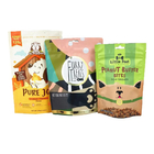 Bolsa de alimentos para mascotas reutilizable para embalaje de pie con cierre de cremallera