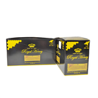 ¡Vacío! Impresión personalizada de alto nivel de papel de exhibición caja de papel tarjetas de papel superficie negra brillante caja de papel para Royal Honey Packa
