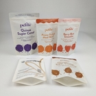 Bolsa de papel Kraft de pie con cremallera a prueba de humedad para alimentos Harina nueces arroz especias de té Almacenamiento Embalaje bolsas de juguete