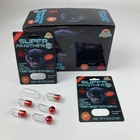 Botellas de medicina de plástico vacío para el refuerzo masculino Rhino 99 pastillas Tarjeta de ampolla con caja de visualización
