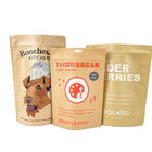 Impresión digital Logotipo personalizado Bolsas de papel kraft blanco para mangos Nueces en polvo Alimentos para mascotas Papel biodegradable a prueba de olor