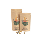 Bolsas de papel Kraft de calidad alimentaria para mangos en polvo comestibles Nueces de galleta Alimentos para mascotas Té ecológico Papel a prueba de olor