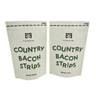 Bolso Kraft compostable ecológico con cremallera reabrible para paquetes de polvo cosmético
