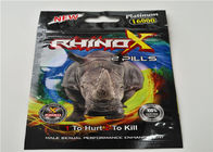 Levántese los bolsos del papel de aluminio para el empaquetado de la píldora del platino 15000 del Swag del rinoceronte 7
