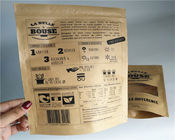El claro de la parte delantera modificó las bolsas de papel para requisitos particulares para el polvo/el caramelo/el café