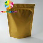 El bolso que empaqueta, cremallera del bocado del color de Glod se levanta los bolsos para el polvo de la proteína/la nuez seca