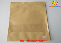 La bolsa modificada para requisitos particulares reutilizable de la comida de las bolsas de papel se levanta la prueba Ziplock del olor con la ventana