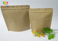 La aduana Ziplock imprimió las bolsas de papel que la comida se levanta el papel de Brown Kraft de la bolsa con la ventana
