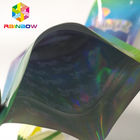 A prueba de humedad levántese la cerradura colorida de la cremallera del holograma del laser de los bolsos RUNTZ Mylar de la bolsa de la cremallera