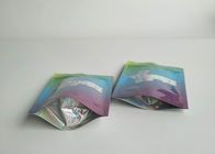 Bolsas plásticas a prueba de humedad que empaquetan claramente las galletas olográficas de la ventana con la cremallera