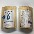 Ziplock impreso aduana reutilizable del papel de aluminio de las bolsas de papel para el empaquetado de la harina de la comida