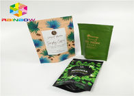 La aduana imprimió el bolso Ziplock de encargo reciclable del acondicionamiento de los alimentos del té del papel de aluminio de la cremallera del té mylar para la bolsa del polvo del café