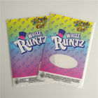 Impresión blanca modificada para requisitos particulares del fotograbado de las etiquetas engomadas del papel de Runtz Mylar del plástico de embalar imprimible de las etiquetas