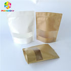 Impresión modificada para requisitos particulares blanca plástica del papel del acondicionamiento de los alimentos de la laminación reutilizable Brown