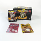 paquete masculino de empaquetado de la píldora del aumento del rinoceronte 100k 150k 200k de la ampolla plástica de las tarjetas 3D