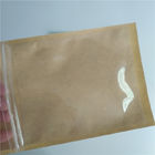 Artículo reciclable de las bolsas de papel de encargo de la almohada de la bolsita del café de la semilla de la cereza con la ventana