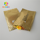 Las bolsas de plástico Ziplock brillantes mates que empaquetan la bolsita metálica de la hoja de oro para Cbd Kratom