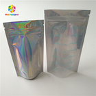 Bolsas de papel modificadas para requisitos particulares cremallera del holograma de Mylar para los productos de los cosméticos del pegamento de la pestaña