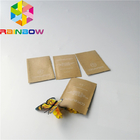 Empaquetado plano de impresión de encargo amistoso del polvo del exfoliante corporal de las bolsas de papel de Eco Kraft