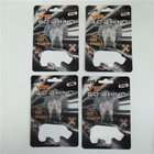 Figura caja de papel de empaquetado plegable del rinoceronte de Ehancement de las tarjetas del envase 3D de la ampolla de la píldora masculina del rinoceronte