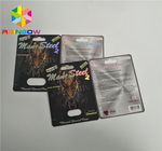 caja de presentación de empaquetado de la ampolla plástica de la tarjeta de la ampolla del rinoceronte 3d para las píldoras del sexo de las cápsulas
